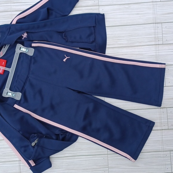 PUMA 2PC OUTFIT. GIRL 24 MONTHS Navy blue & Pink. - Picture 5 of 7